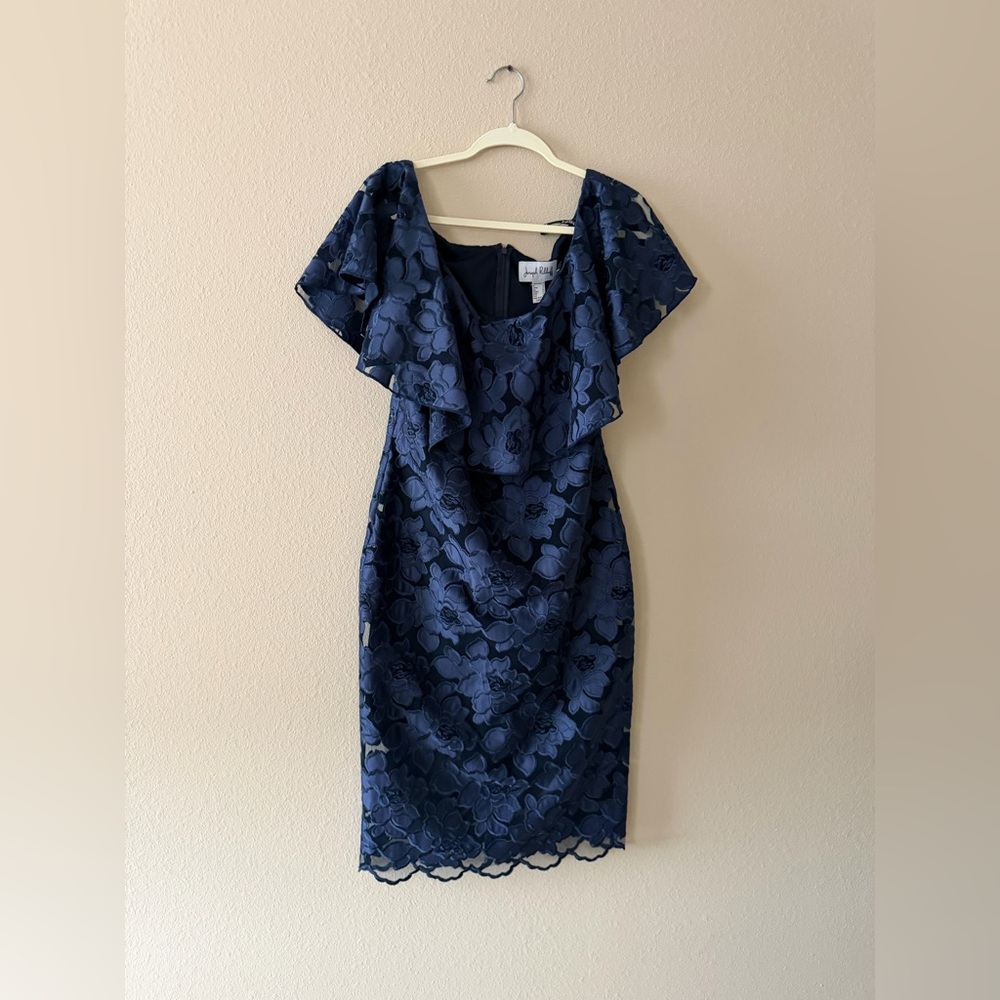 Joseph Ribkoff Midnight Blue Floral Midi Dress